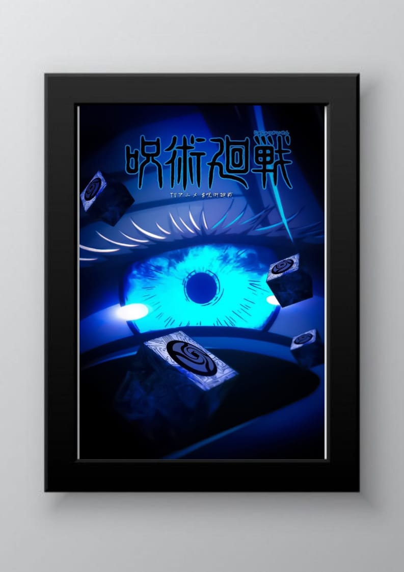 gojo eye poster